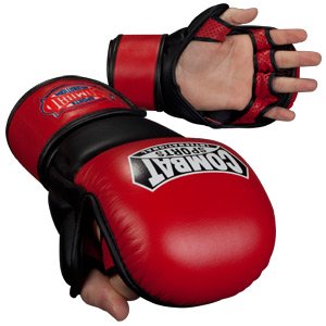 Combat Sports MMA Safety Sparring Gloves (Red/Black Large)