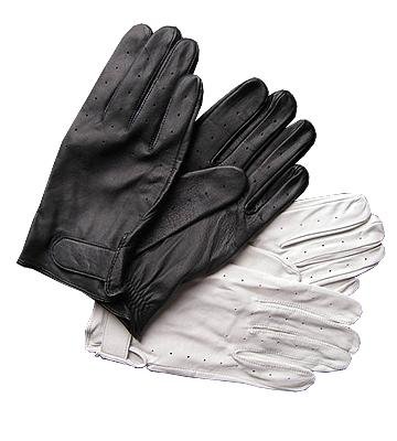 Men's Driving Gloves - Black and White - Free Shipping