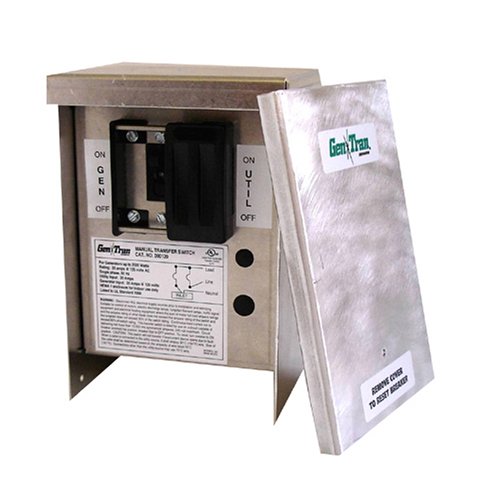 GenTran R200120 One Circuit Outdoor Generator Transfer Switch for generators up to 2500 watts