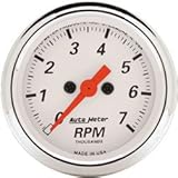 Autometer (1397 2-1/) Arctic White Series Tachometers - (2-1/16) Electronic (7K RPM)