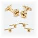 Gold Knot Stud Set