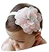 DANMY Baby Girl Super Stretchy Headband Big Lace Petals Flower Baby Hair Band Newborn Hair Accessories(4PCS)