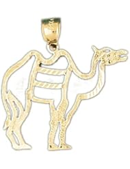 Dazzlers Solid 14k Gold Camel Charm Pendant Available in three colors from jewelsberry (weights: 1.6 grams only)