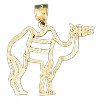 Cheap Girls Jewelry Dazzlers Solid 14k Gold Camel Charm Pendant Available in three colors from jewelsberry (weights: 1.6 grams only) For Sale