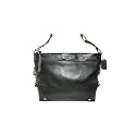 (コーチ)COACH ブラックレザー ショルダーバッグ [レザーキャリー] F15251 SV/BK シルバー&times;ブラック 並行輸入品