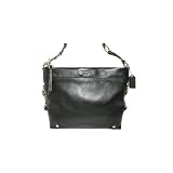 (コーチ)COACH ブラックレザー ショルダーバッグ [レザーキャリー] F15251 SV/BK シルバー×ブラック 並行輸入品 コーチ バッグ