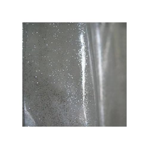 Silver Glitter Shower Curtain