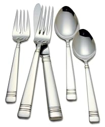 Reed & Barton Longwood 18/10 Stainless Steel 5-Piece Place Setting, Service for 1