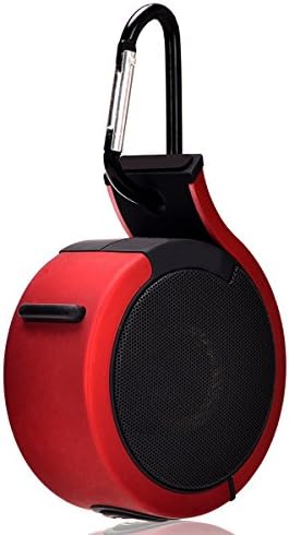 Mini Portable Snail Wireless Bluetooth 4.0 Shower Speaker, TopBox Waterproof Hands-free Calling Portable Speakerphone with Built-in Mic,Powerful Sound with Enhanced Bass+ Resonator (Red)