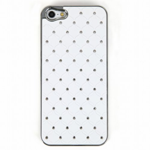 アローズ iPhone5用 PVCキルティングストーンケース 7160802WH