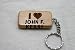 I Love John F. Kerry Wooden Keychain