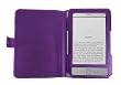 Navitech Purple Leather Flip Open Book Style Carry Case / Cover & Car Charger For The New Kindle / The Lighter, smaller Wi-Fi, 6" E Ink Display Amazon 4G Version E-reader Device (October 2011 Release)