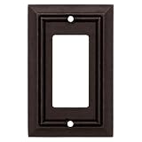 Liberty Hardware Bronze Architectural GFI Switch Wall Plates 2 pk.