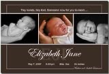 Elizabeth Jane Birth Announcement Photo Card