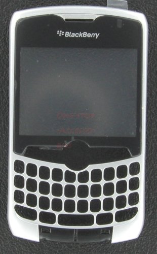 --Silver CDMA RIM Blackberry Curve 8330 Original OEM Faceplate with Lens Plus Tool Kit T5 Screw Driver & Opener