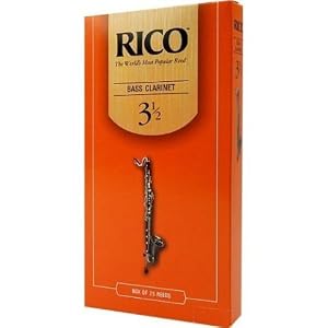 Rico Bass Clarinet #3 Reeds