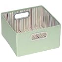 JJ Cole Collections Storage Box, Green Stripe, 6.5