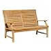 Oxford Garden Sutton Shorea Loveseat, Natural