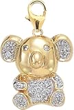 14k Gold Diamond Koala Charm (1/10 cttw)