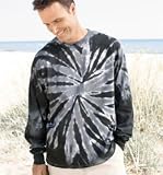 Tie-Dyed Tone-on-Tone Swirl Long Sleeve T-shirt
