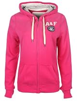 Abercrombie & Fitch Womens Hoodie AF Varsity Deep Pink