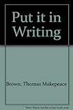 Put it in writing