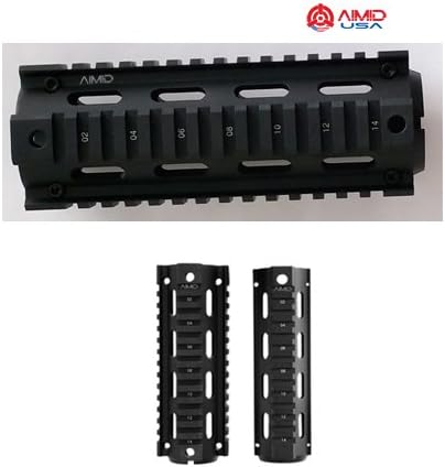 AIMID AR 15 Rail .223 Length 6.7inch Low Aluminum Black 2pc Package