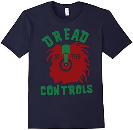 Men's Dread at the Controls Joe Strummer The Clash Reggae T-Shirt Medium Navy