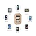 [ USB Car Charger ] JOTO 6.6A/33W 3 Ports USB Car Charger with Smart IC Intelligent High Speed Charging [Metal Series] - Portable Fast Vehicle Charger compatible to Apple and Android devices (iPhone, iPad, Apple Watch, Samsung Galaxy, Galaxy S6, HTC M9, Nexus, Motorola, Nokia, Sony, MP3, GPS, Bluetooth Speaker and More) Mobile Smartphones and Tablets UNIVERSAL Portable Rapid Travel Charger, 3 USB Quick Car Charger Adapter [Gold / Black]