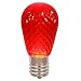Pack of 12 LED 11S14 Red Replacement Christmas Light Bulbs - E26 Base