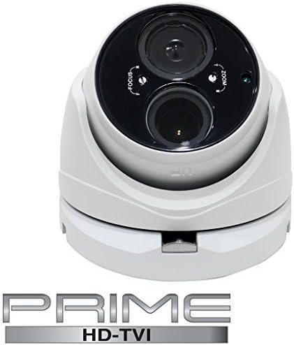 PRIME Series 2MP 1080p HD-TVI Indoor/Outdoor Varifocal Turret Dome Security Camera-150' IR Night Vision-2.8-12mm Varifocal Lens-HD Resolution over Coax Cable-MUST BE USED WITH AN HD-TVI CAPABLE DVR!