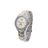 Geneva Platinum Rotating Bezel Chrono Style Mens Watch, Silver Gold by SilverBin