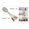 VGA TO TV RCA S-VIDEO ADAPTER CONVERTER CABLE PC LAPTOP - Wired--up
