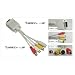 VGA TO TV RCA S-VIDEO ADAPTER CONVERTER CABLE PC LAPTOP - Wired--up