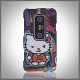 Design by CellXpressionsTM Hello Kitty Urban Graffiti Spray Paint cool hard case cover for HTC Evo 3D G17