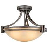 Three-Light Semi-Flush Ceiling Fixture from Destination Lighting