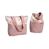 Etoile Tote Diaper Bag- color: Etoile Pink