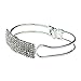 ZPS(TM)Fashion Lady Elegant Bangle Wristband Bracelet Crystal Cuff Bling Gift (Silver)