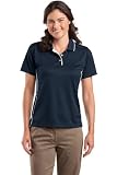 Ladies Polo Shirt with Tipped Collar and Dual Piping