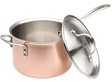 Calphalon Tri-Ply Copper 4-1/2-Quart Saucepan with Stainless Lid