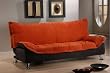 ONE NEW MICROFIBER FUTON SOFA BED, ITEM#3503-TERRECOTA