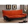 ONE NEW MICROFIBER FUTON SOFA BED, ITEM#3503-TERRECOTA