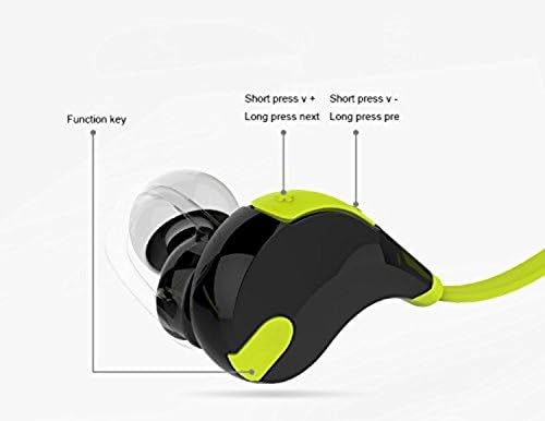 Roll over image to zoom in KingGatway Qy7 V4.1 Bluetooth Mini Lightweight Wireless Stereo Sports/running & Gym/exercise Bluetooth Earbuds Headphones Headsets (black/yellow)
