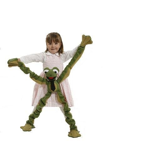 Anatina Toys - Frog to Wear Puppet - Plush Toy - Handmade & Eco-Friendly