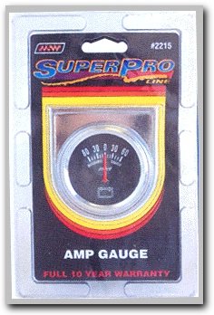 Make Waves Ammeter Gauge 60 Amp Scale with Chrome Panel Inlay