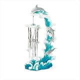 Dolphin On Wave Windchime
