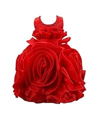 Girls Sleeveless Flower-Girl Dress 