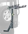 Allen Deluxe 4-Bike Hitch Mount Rack for Vehicles with Rear Mounted Spare Tire (2-Inch Receiver)