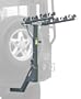 Allen Deluxe 4-Bike Hitch Mount Rack for Vehicles with Rear Mounted Spare Tire (2-Inch Receiver)
