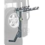 Allen Deluxe 4-Bike Hitch Mount Rack for Vehicles with Rear Mounted Spare Tire (2-Inch Receiver)
